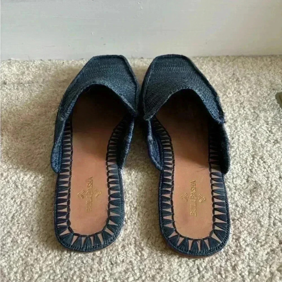 Bulibasha Munatas Midnight Blue Mules - Picture 6 of 9